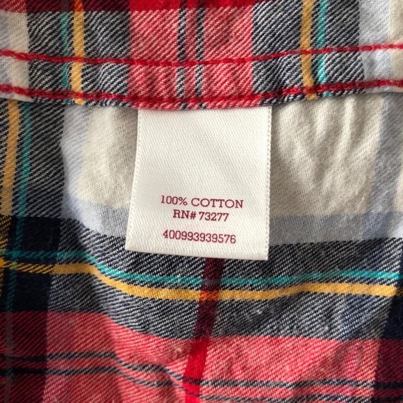 SO Plaid Flannel Button Top | S - Picture 6 of 7